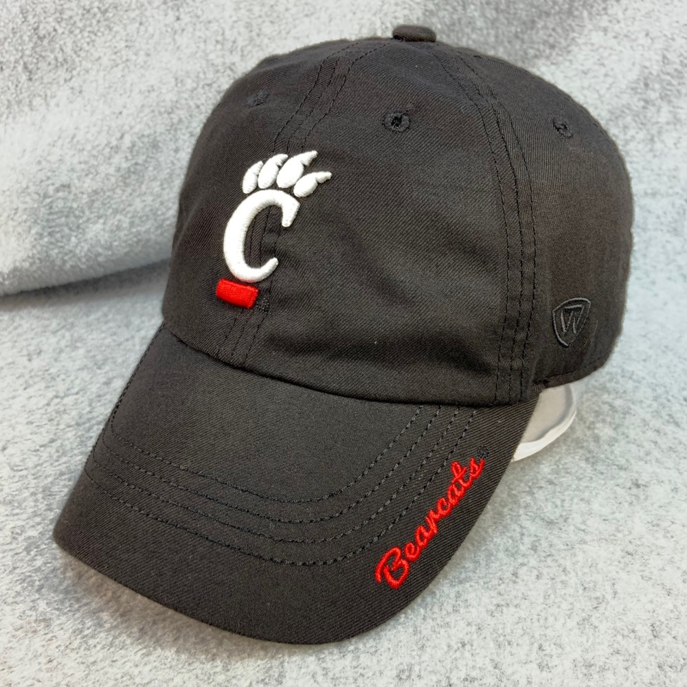 Cincinnati Bearcats Women Black Top of the World Hat Baseball Cap OSFM